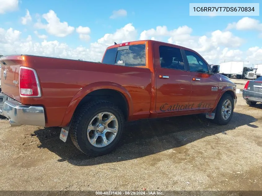 2013 Ram 1500 Laramie VIN: 1C6RR7VT7DS670834 Lot: 40420191