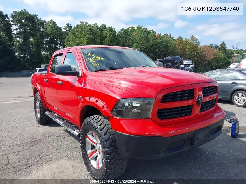 2013 Ram 1500 Tradesman VIN: 1C6RR7KT2DS547740 Lot: 40234643