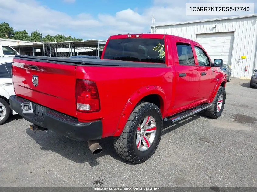 2013 Ram 1500 Tradesman VIN: 1C6RR7KT2DS547740 Lot: 40234643