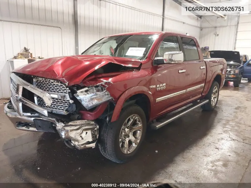 2013 Ram 1500 Laramie VIN: 1C6RR7NT3DS626751 Lot: 40238912