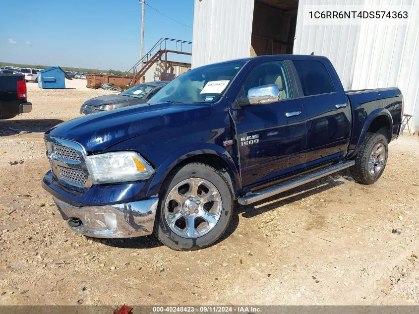 2013 Ram 1500 Laramie VIN: 1C6RR6NT4DS574363 Lot: 40248423