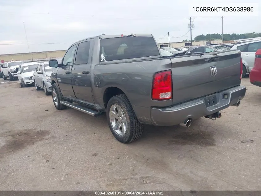 2013 Ram 1500 St VIN: 1C6RR6KT4DS638986 Lot: 40260101