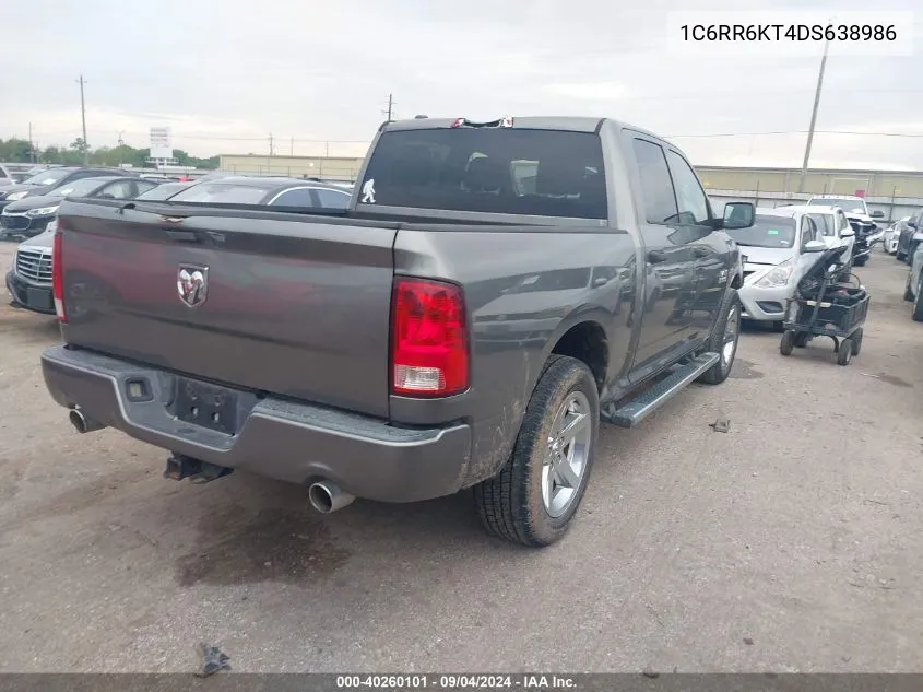 2013 Ram 1500 St VIN: 1C6RR6KT4DS638986 Lot: 40260101