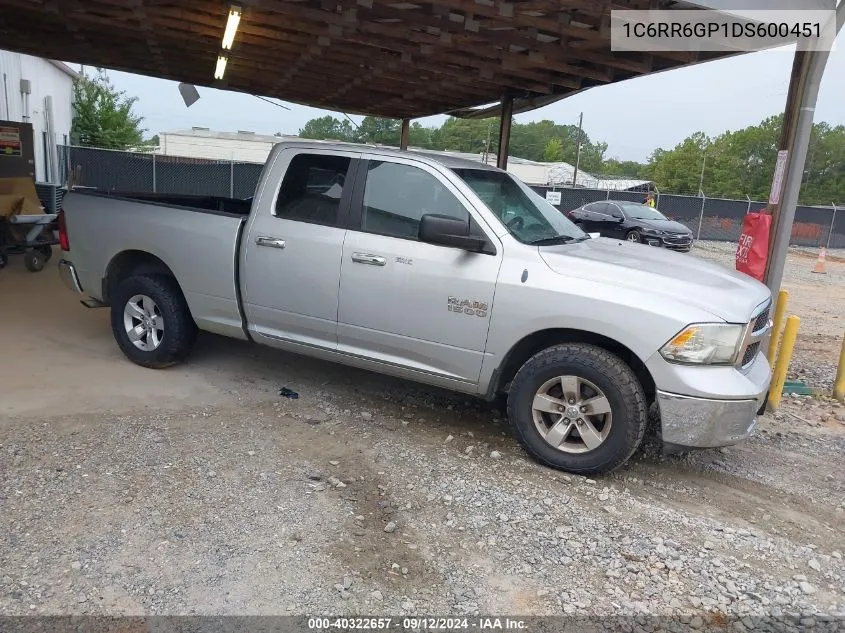 2013 Ram 1500 Slt VIN: 1C6RR6GP1DS600451 Lot: 40322657