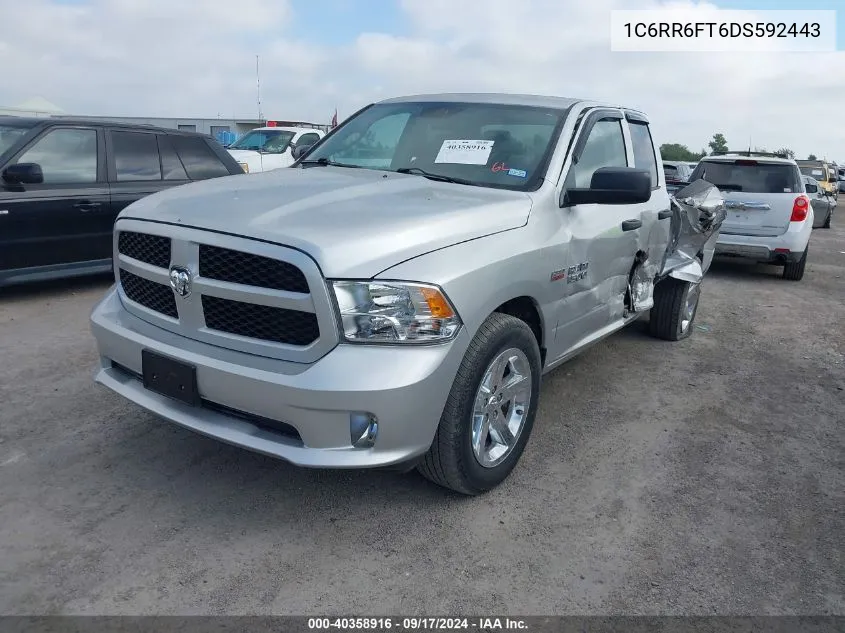 2013 Ram 1500 Express VIN: 1C6RR6FT6DS592443 Lot: 40358916