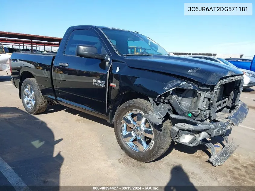 2013 Ram 1500 Express VIN: 3C6JR6AT2DG571181 Lot: 40394427