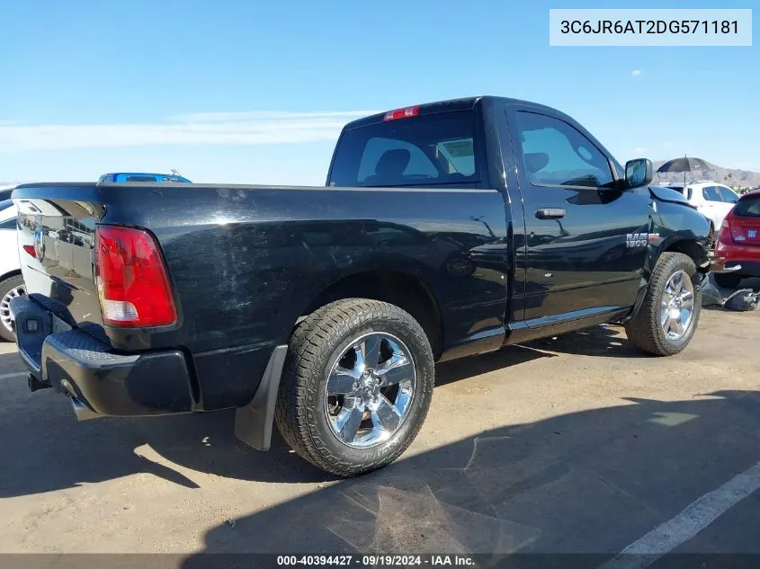 2013 Ram 1500 Express VIN: 3C6JR6AT2DG571181 Lot: 40394427