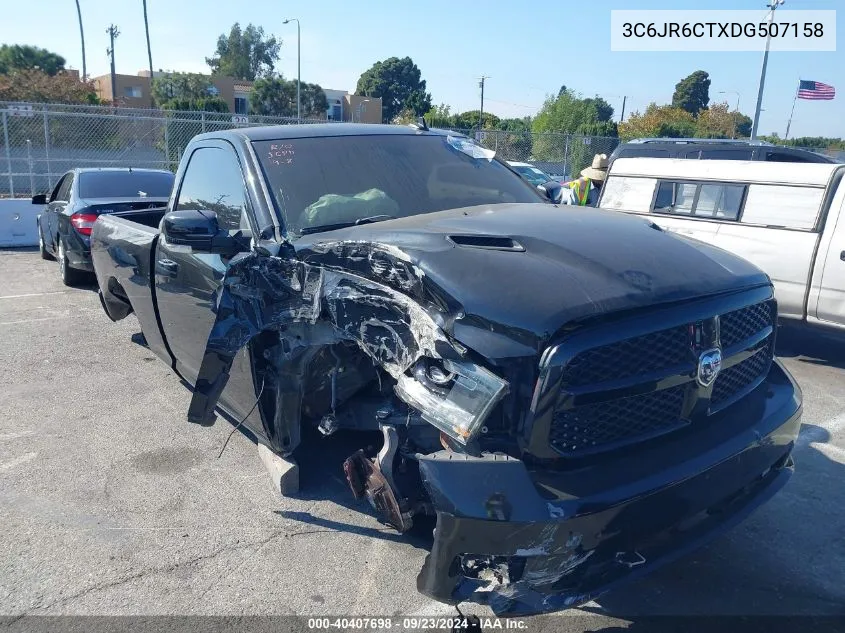 2013 Ram 1500 R/T VIN: 3C6JR6CTXDG507158 Lot: 40407698