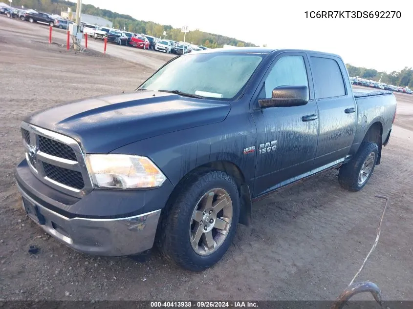 2013 Ram 1500 St VIN: 1C6RR7KT3DS692270 Lot: 40413938