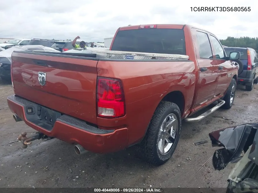 2013 Ram 1500 Express VIN: 1C6RR6KT3DS680565 Lot: 40449005