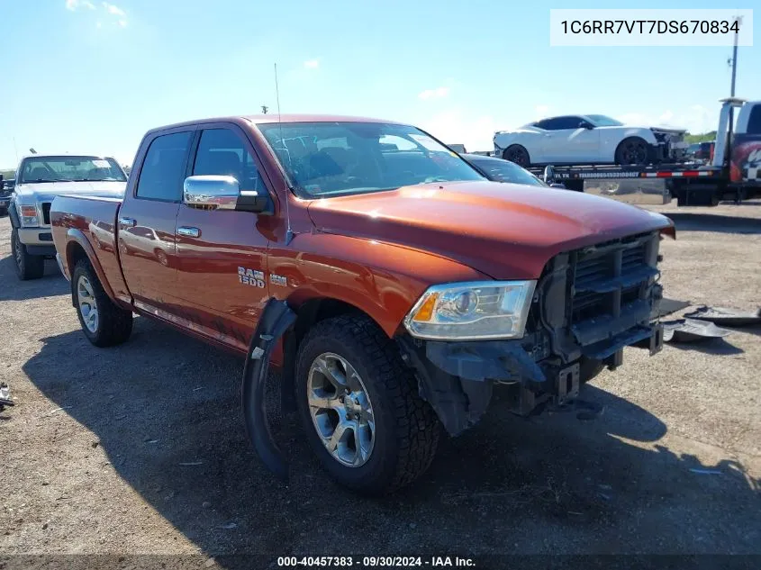 2013 Ram 1500 Laramie VIN: 1C6RR7VT7DS670834 Lot: 40457383