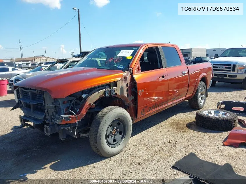 2013 Ram 1500 Laramie VIN: 1C6RR7VT7DS670834 Lot: 40457383