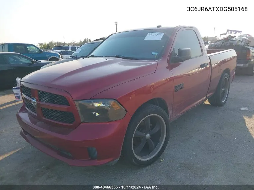 2013 Ram 1500 Express VIN: 3C6JR6ATXDG505168 Lot: 40466355