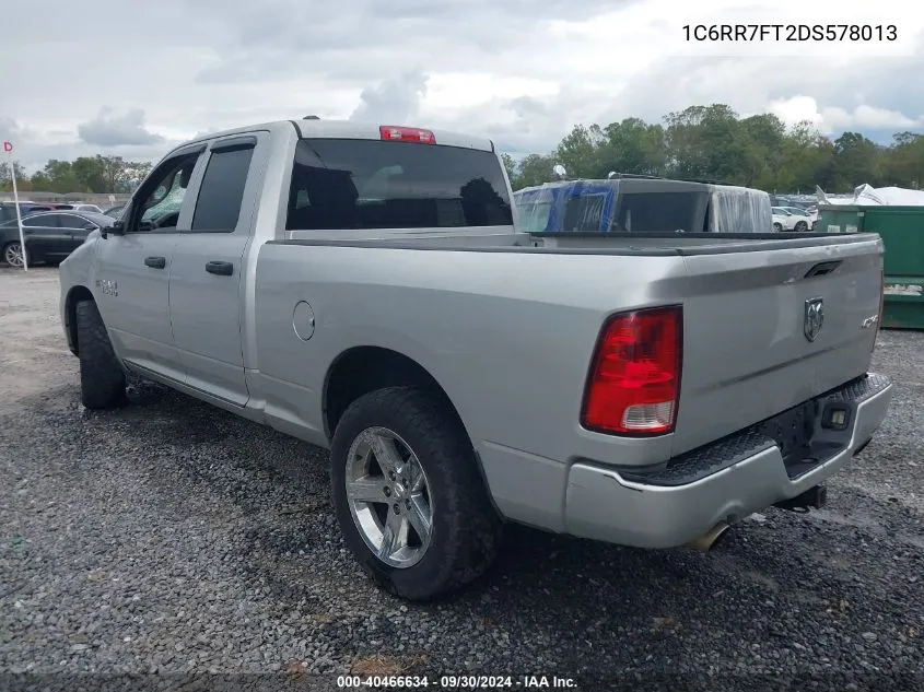 2013 Ram 1500 Express VIN: 1C6RR7FT2DS578013 Lot: 40466634