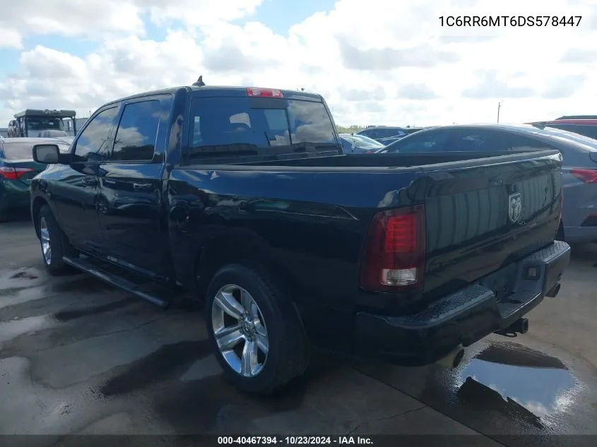 2013 Ram 1500 Sport VIN: 1C6RR6MT6DS578447 Lot: 40467394