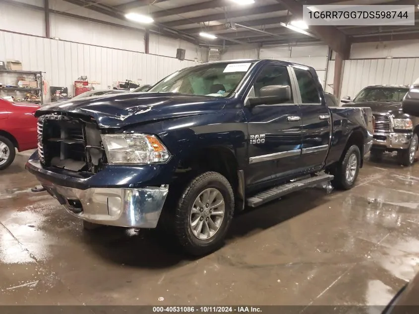 2013 Ram 1500 Slt VIN: 1C6RR7GG7DS598744 Lot: 40531086