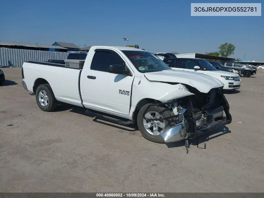 2013 Ram 1500 Tradesman VIN: 3C6JR6DPXDG552781 Lot: 40560802