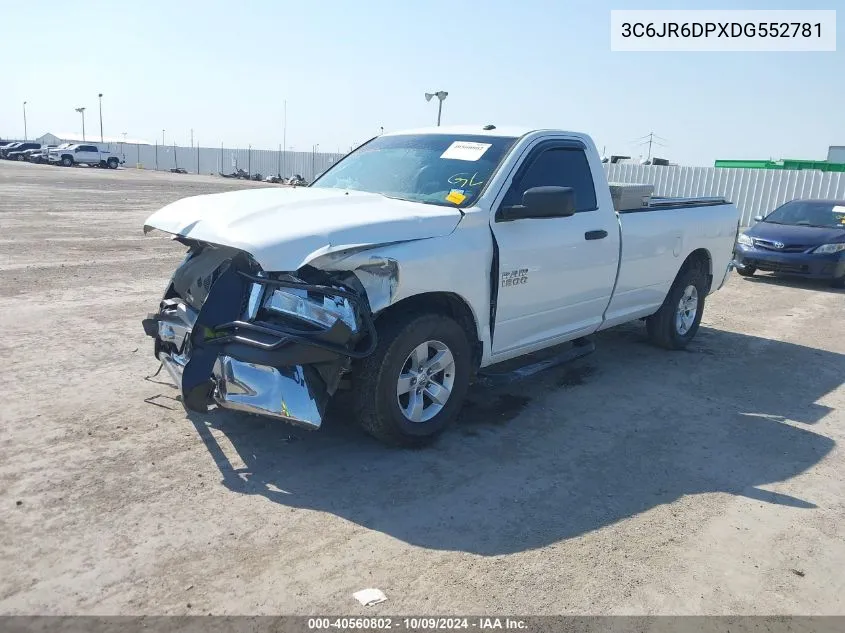 2013 Ram 1500 Tradesman VIN: 3C6JR6DPXDG552781 Lot: 40560802