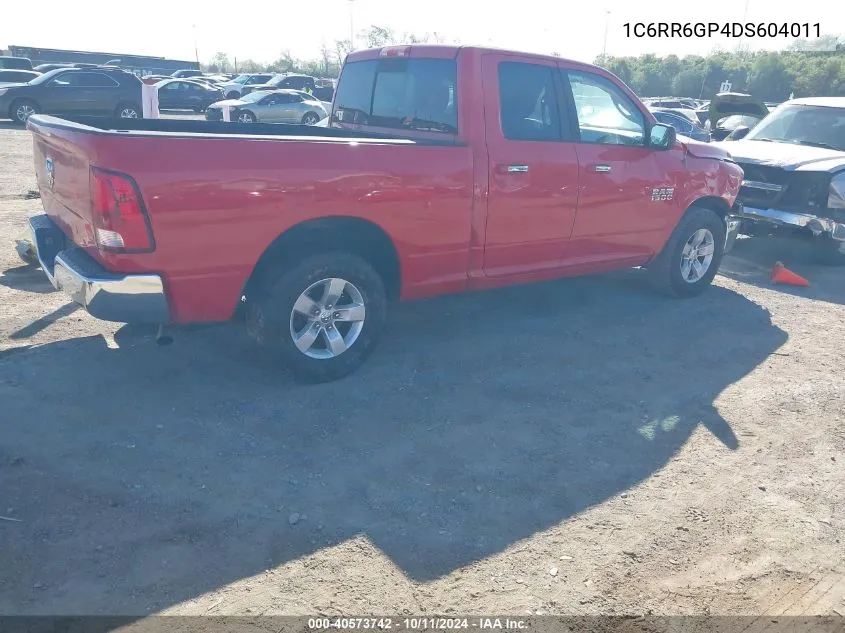 2013 Ram 1500 Slt VIN: 1C6RR6GP4DS604011 Lot: 40573742