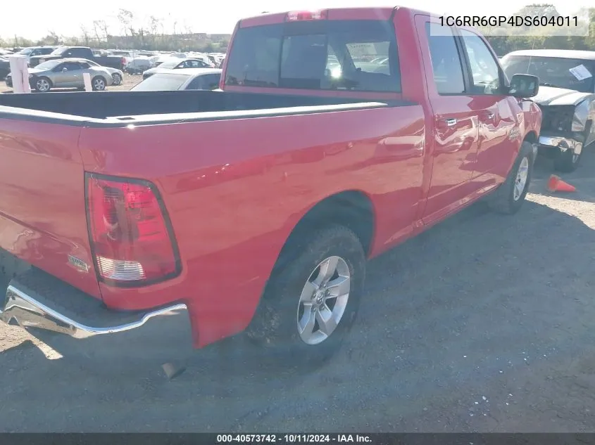 2013 Ram 1500 Slt VIN: 1C6RR6GP4DS604011 Lot: 40573742