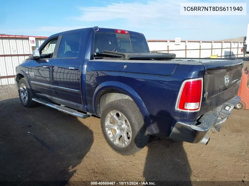 2013 Ram 1500 Laramie VIN: 1C6RR7NT8DS611940 Lot: 40588467