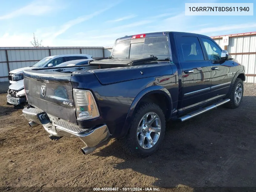 2013 Ram 1500 Laramie VIN: 1C6RR7NT8DS611940 Lot: 40588467