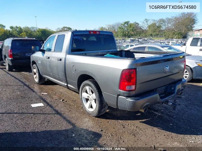 2013 Ram 1500 Tradesman/Express VIN: 1C6RR6FTXDS674580 Lot: 40599868