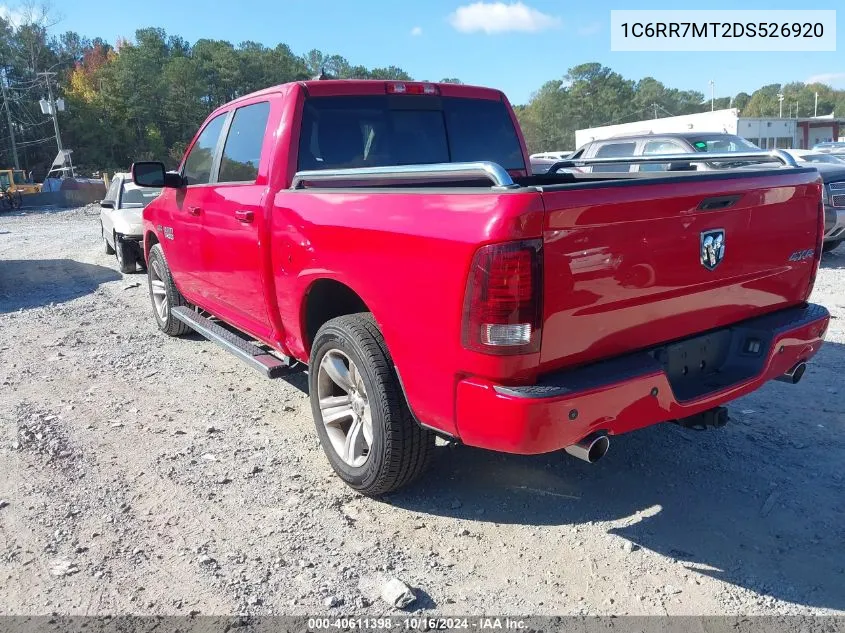 2013 Ram 1500 Sport VIN: 1C6RR7MT2DS526920 Lot: 40611398