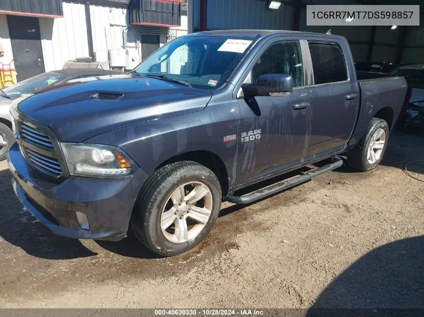 2013 Ram 1500 Sport VIN: 1C6RR7MT7DS598857 Lot: 40630330