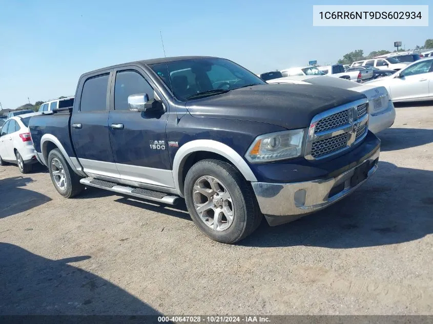 2013 Ram 1500 Laramie VIN: 1C6RR6NT9DS602934 Lot: 40647028