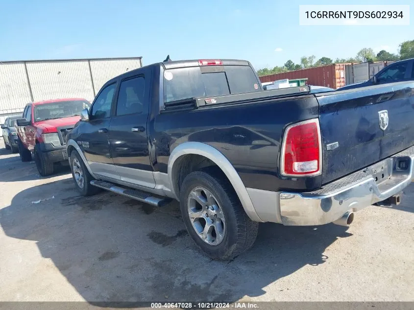 2013 Ram 1500 Laramie VIN: 1C6RR6NT9DS602934 Lot: 40647028