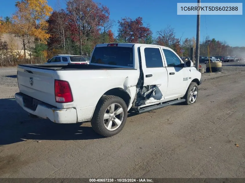 2013 Ram 1500 Express VIN: 1C6RR7KT5DS602388 Lot: 40657238