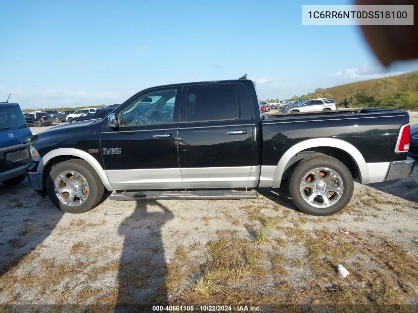 2013 Ram 1500 Laramie VIN: 1C6RR6NT0DS518100 Lot: 40661105