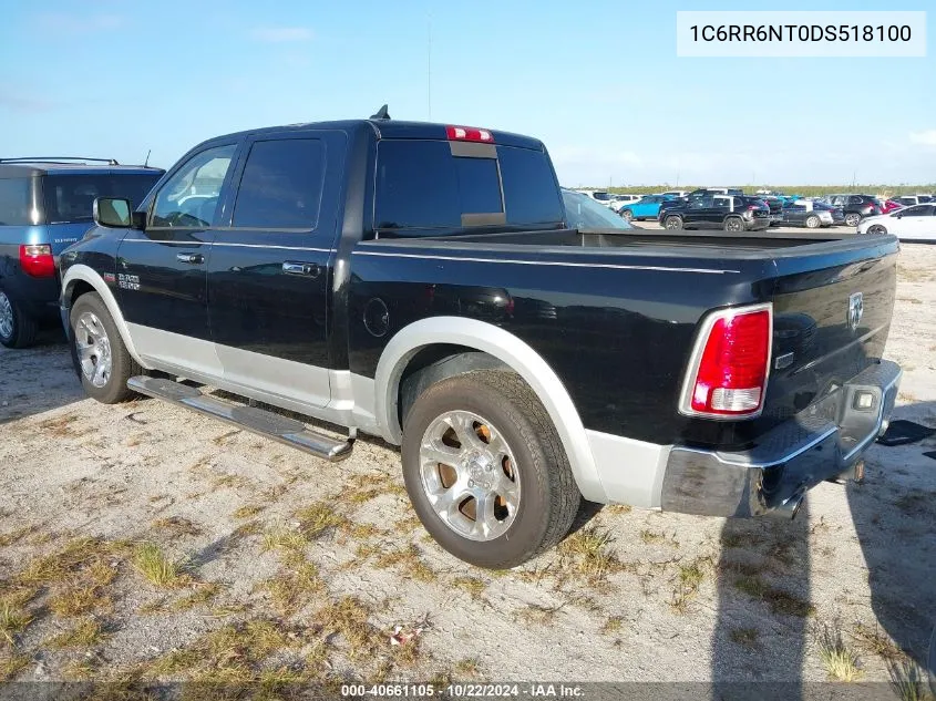 2013 Ram 1500 Laramie VIN: 1C6RR6NT0DS518100 Lot: 40661105