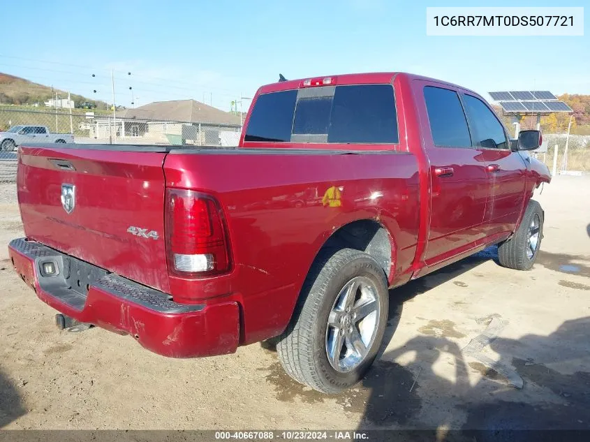 2013 Ram 1500 Sport VIN: 1C6RR7MT0DS507721 Lot: 40667088