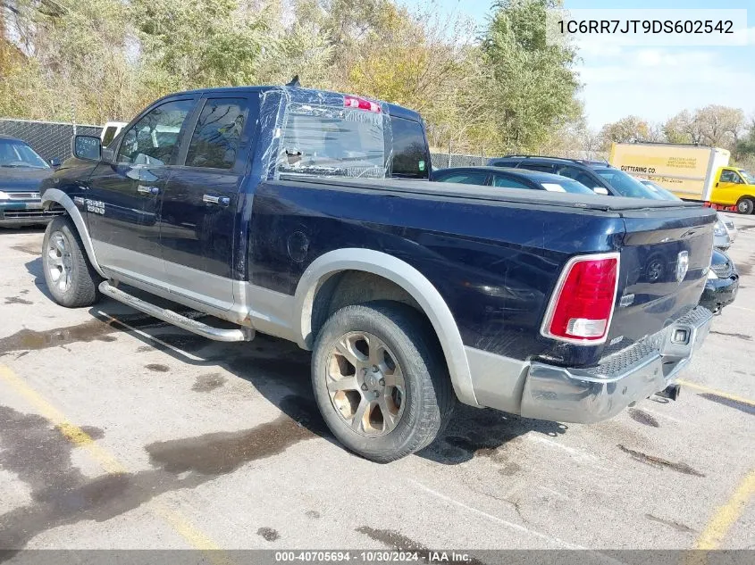 2013 Ram 1500 Laramie VIN: 1C6RR7JT9DS602542 Lot: 40705694