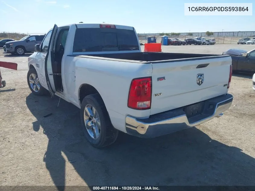 2013 Ram 1500 Slt VIN: 1C6RR6GP0DS593864 Lot: 40711694