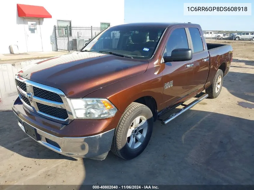 2013 Ram 1500 Slt VIN: 1C6RR6GP8DS608918 Lot: 40802040