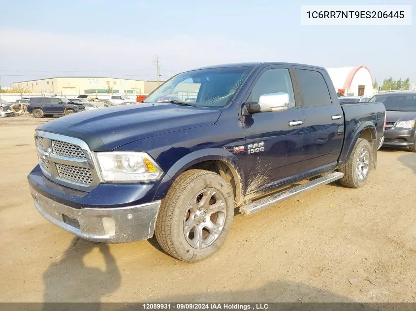 2014 Ram 1500 Laramie VIN: 1C6RR7NT9ES206445 Lot: 12089931