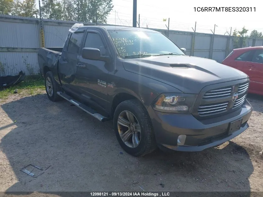 2014 Ram 1500 Sport VIN: 1C6RR7MT8ES320311 Lot: 12098121