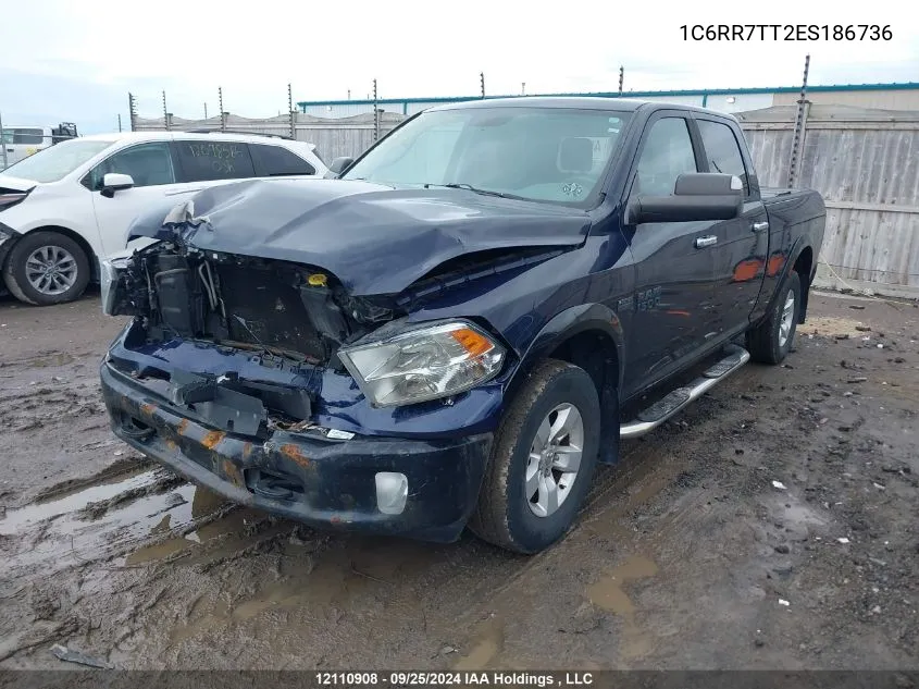 2014 Ram 1500 Slt VIN: 1C6RR7TT2ES186736 Lot: 12110908