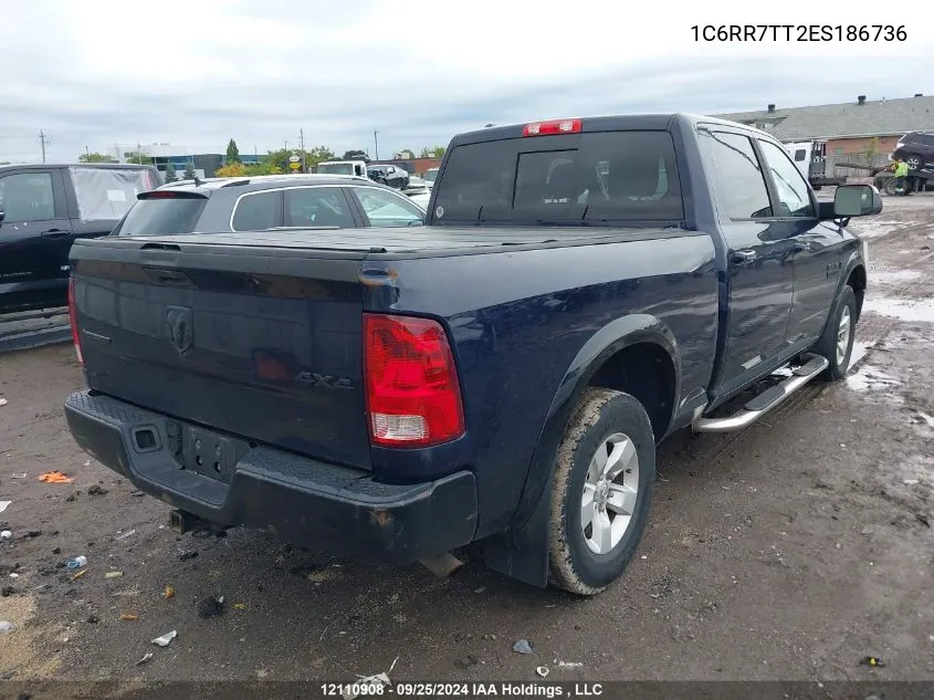 2014 Ram 1500 Slt VIN: 1C6RR7TT2ES186736 Lot: 12110908