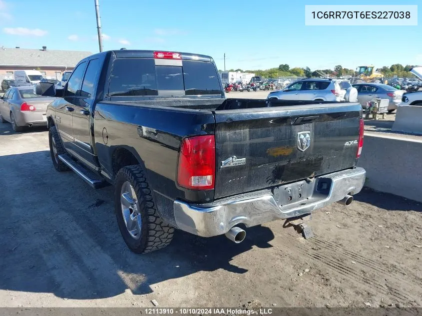 2014 Ram 1500 Slt VIN: 1C6RR7GT6ES227038 Lot: 12113910