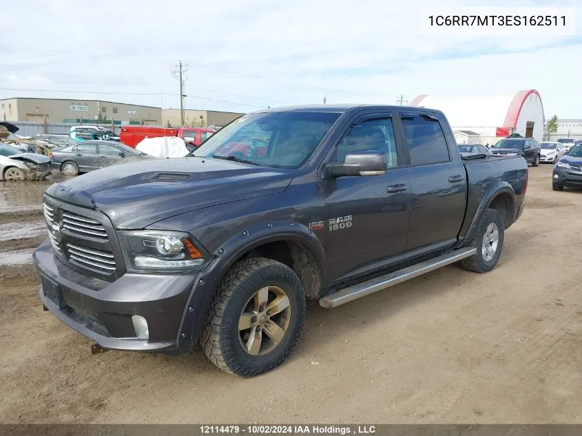 2014 Ram 1500 Sport VIN: 1C6RR7MT3ES162511 Lot: 12114479