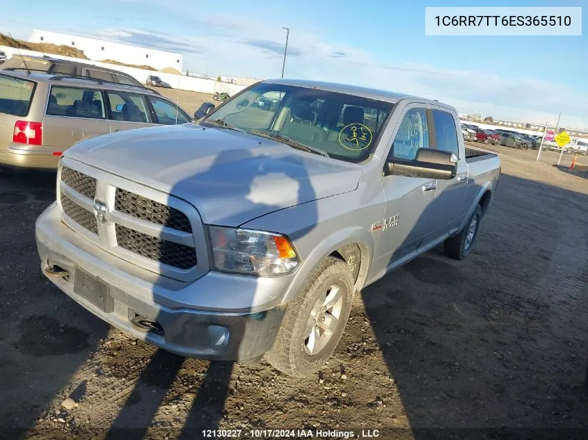 2014 Ram 1500 Slt VIN: 1C6RR7TT6ES365510 Lot: 12130227