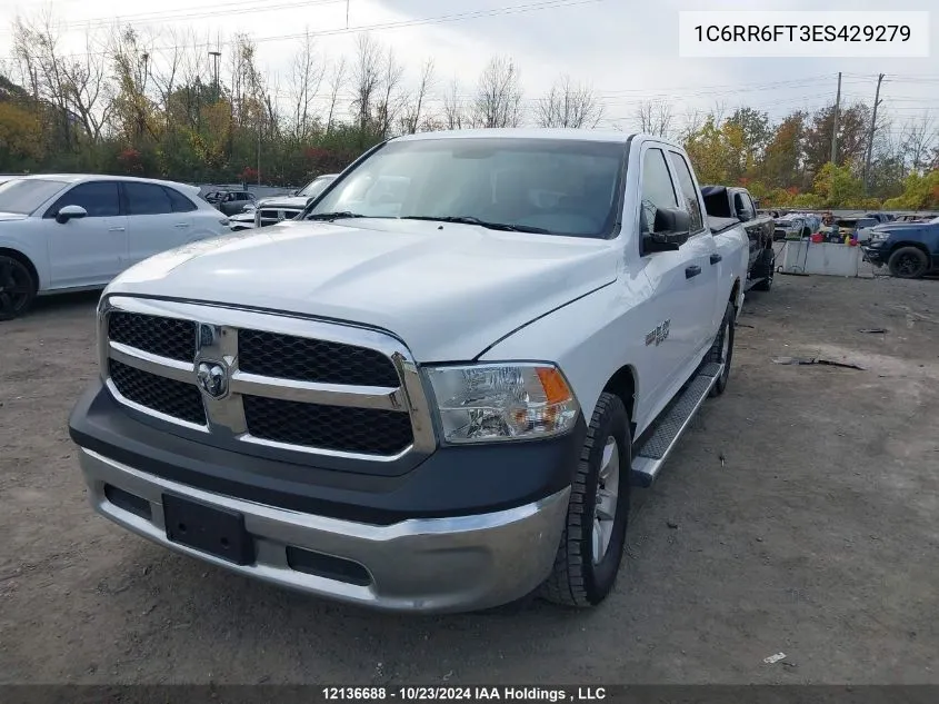 2014 Ram 1500 VIN: 1C6RR6FT3ES429279 Lot: 12136688