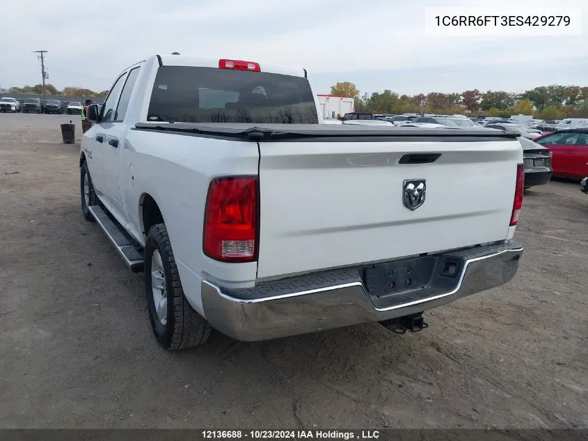 2014 Ram 1500 VIN: 1C6RR6FT3ES429279 Lot: 12136688