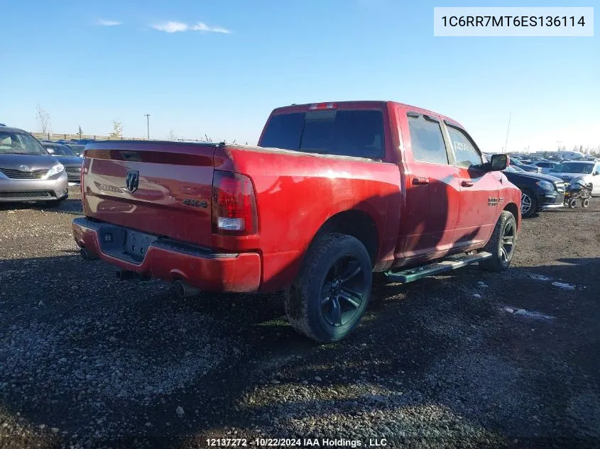 2014 Ram 1500 Sport VIN: 1C6RR7MT6ES136114 Lot: 12137272