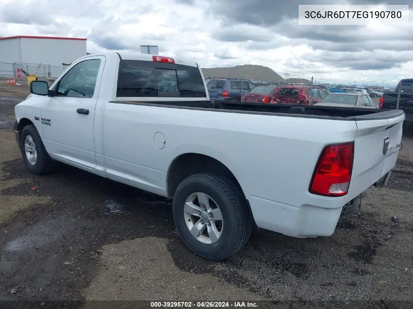 2014 Ram 1500 Tradesman VIN: 3C6JR6DT7EG190780 Lot: 39295702