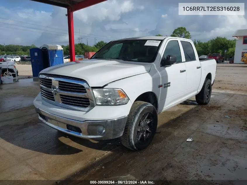 2014 Ram 1500 Big Horn VIN: 1C6RR7LT2ES316028 Lot: 39599264